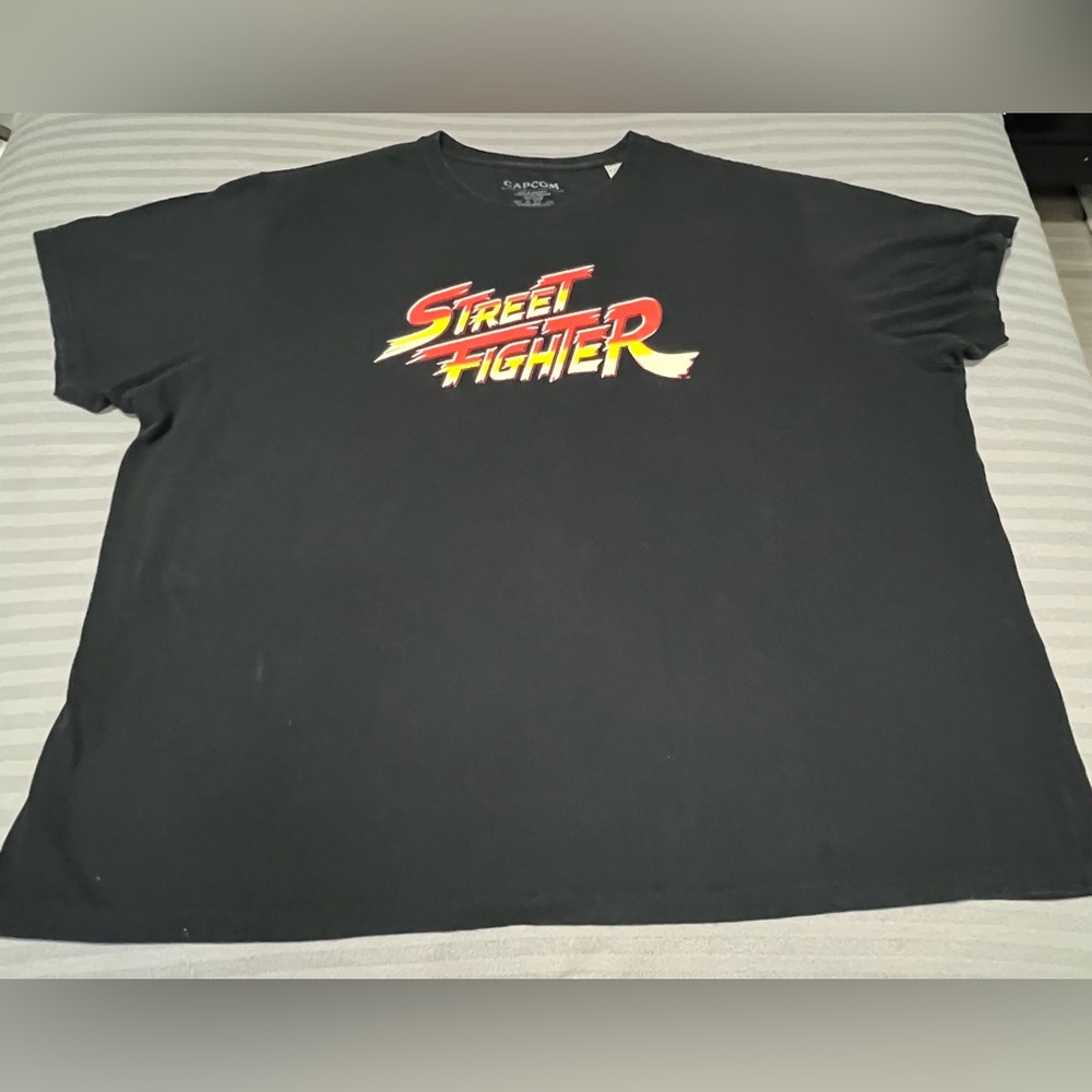 Capcom Street Fighter 6XL T-Shirt  Retro Arcade Video Game Graphic Logo Black